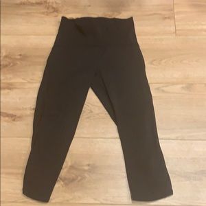 Black, high waisted, lulu lemon leggings